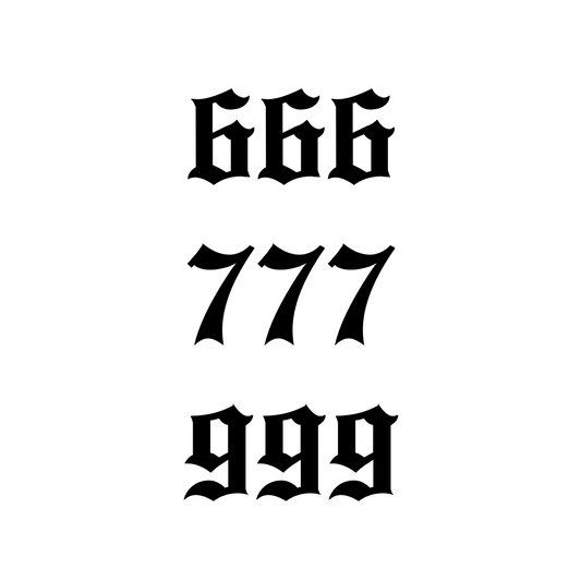 Angel Numbers - Cluster Decal